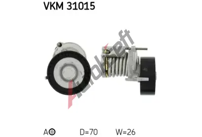 SKF Napnac kladka - ebrovan klnov emen SK VKM31015, VKM 31015