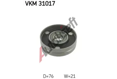 SKF Vratn/vodc kladka - klnov ebrov emen SK VKM31017, VKM 31017