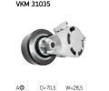 SKF Napnac kladka - ebrovan klnov emen SK VKM31035, VKM 31035