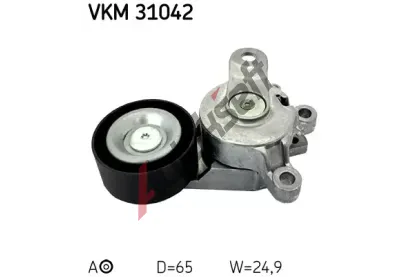 SKF Napnac kladka - ebrovan klnov emen SK VKM31042, VKM 31042