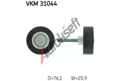 SKF Vratn/vodc kladka - klnov ebrov emen SK VKM31044, VKM 31044