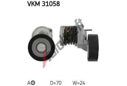 SKF Napnac kladka - ebrovan klnov emen SK VKM31058, VKM 31058