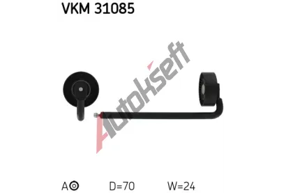 SKF Napnac kladka - ebrovan klnov emen SK VKM31085, VKM 31085