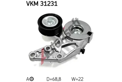 SKF Napnac kladka - ebrovan klnov emen SK VKM31231, VKM 31231