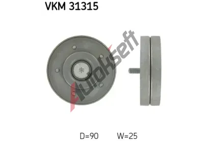 SKF Vratn/vodc kladka - klnov ebrov emen SK VKM31315, VKM 31315