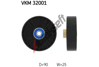 SKF Vratn/vodc kladka - klnov ebrov emen SK VKM32001, VKM 32001