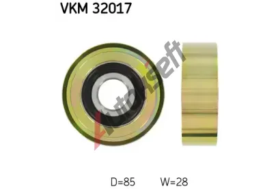 SKF Vratn�/vod�c� kladka - kl�nov� �ebrov� �emen SK VKM32017, VKM 32017