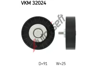 SKF Vratn/vodc kladka - klnov ebrov emen SK VKM32024, VKM 32024