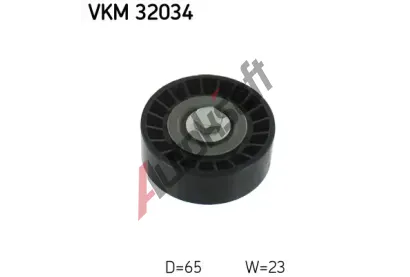 SKF Vratn/vodc kladka - klnov ebrov emen SK VKM32034, VKM 32034