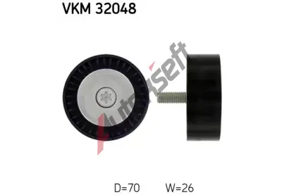 SKF Vratn/vodc kladka - klnov ebrov emen SK VKM32048, VKM 32048