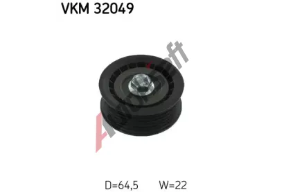 SKF Vratn/vodc kladka - klnov ebrov emen SK VKM32049, VKM 32049