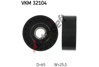 SKF Vratn/vodc kladka - klnov ebrov emen SK VKM32104, VKM 32104