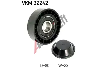 SKF Vratn/vodc kladka - klnov ebrov emen SK VKM32242, VKM 32242