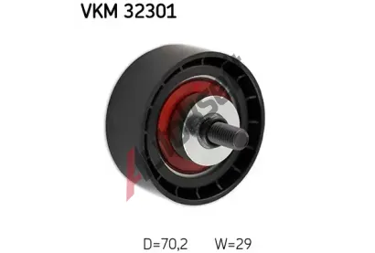 SKF Vratn/vodc kladka - klnov ebrov emen SK VKM32301, VKM 32301