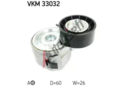 SKF Napnac kladka - ebrovan klnov emen SK VKM33032, VKM 33032