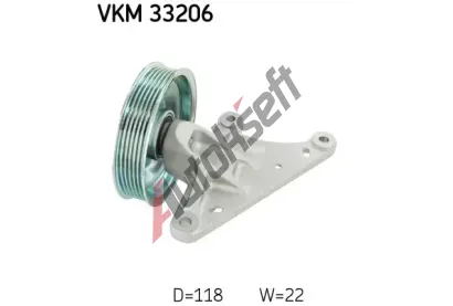 SKF Vratn / vodic kladka drkovho klnovho emenu SK VKM33206, VKM 33206