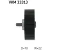 SKF Vratn/vodc kladka - klnov ebrov emen SK VKM33313, VKM 33313