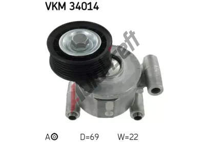 SKF Napnac kladka - ebrovan klnov emen SK VKM34014, VKM 34014