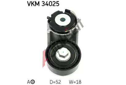 SKF Napnac kladka - ebrovan klnov emen SK VKM34025, VKM 34025