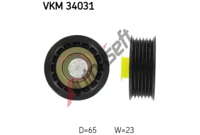 SKF Vratn/vodc kladka - klnov ebrov emen SK VKM34031, VKM 34031