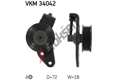 SKF Nap�n�k dr�kov�ho kl�nov�ho �emenu SK VKM34042, VKM 34042