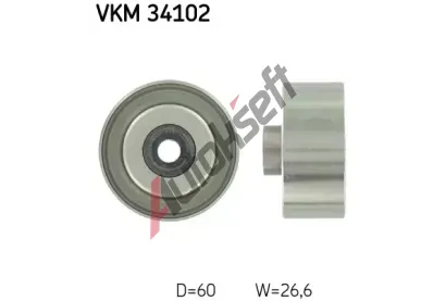 SKF Vratn/vodc kladka - klnov ebrov emen SK VKM34102, VKM 34102