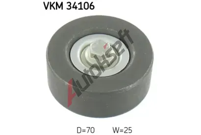 SKF Vratn/vodc kladka - klnov ebrov emen SK VKM34106, VKM 34106