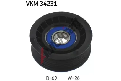 SKF Vratn / vodic kladka drkovho klnovho emenu SK VKM34231, VKM 34231