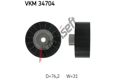 SKF Vratn/vodc kladka - klnov ebrov emen SK VKM34704, VKM 34704