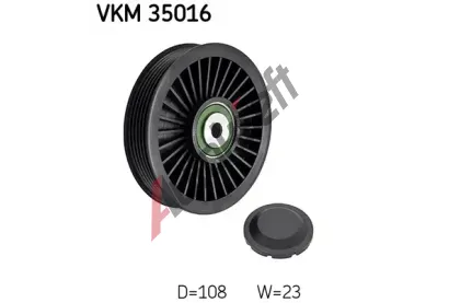 SKF Vratn/vodc kladka - klnov ebrov emen SK VKM35016, VKM 35016