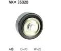 SKF Vratná / vodicí kladka drážkového klínového řemenu SK VKM35020, VKM 35020