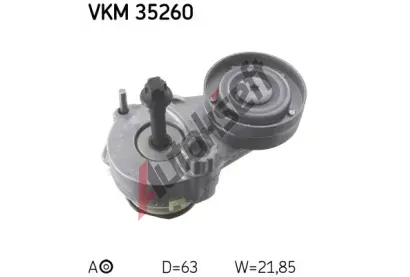SKF Napnac kladka - ebrovan klnov emen SK VKM35260, VKM 35260