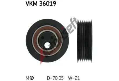 SKF Nap�n�k dr�kov�ho kl�nov�ho �emenu SK VKM36019, VKM 36019