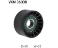 SKF Vratn/vodc kladka - klnov ebrov emen ‐ SK VKM36038