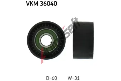 SKF Vratná/vodící kladka - klínový žebrový řemen SK VKM36040, VKM 36040 SKF Vratná/vodící kladka - klínový žebrový řemen SK VKM36040, VKM 36040