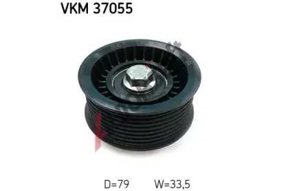 SKF Vratná / vodicí kladka drážkového klínového řemenu SK VKM37055, VKM 37055  SKF Vratná / vodicí kladka drážkového klínového řemenu SK VKM37055, VKM 37055