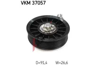 SKF Vratná / vodicí kladka drážkového klínového řemenu SK VKM37057, VKM 37057  SKF Vratná / vodicí kladka drážkového klínového řemenu SK VKM37057, VKM 37057
