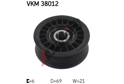 SKF Vratn/vodc kladka - klnov ebrov emen SK VKM38012, VKM 38012
