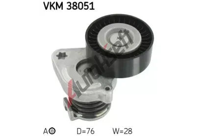 SKF Napnac kladka - ebrovan klnov emen SK VKM38051, VKM 38051