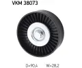 SKF Vratn/vodc kladka - klnov ebrov emen SK VKM38073, VKM 38073