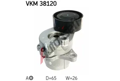 SKF Napnac kladka - ebrovan klnov emen SK VKM38120, VKM 38120