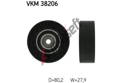 SKF Vratn/vodc kladka - klnov ebrov emen SK VKM38206, VKM 38206