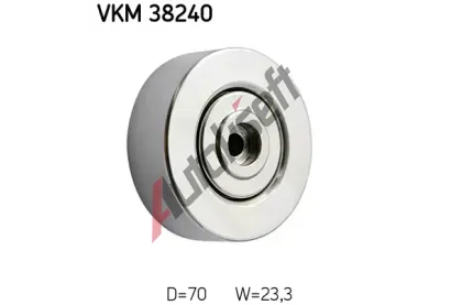 SKF Vratn/vodc kladka - klnov ebrov emen SK VKM38240, VKM 38240