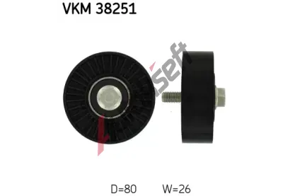 SKF Vratn/vodc kladka - klnov ebrov emen SK VKM38251, VKM 38251