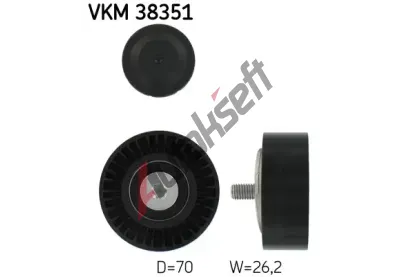 SKF Vratn/vodc kladka - klnov ebrov emen SK VKM38351, VKM 38351