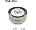 SKF Vratn/vodc kladka - klnov ebrov emen ‐ SK VKM38600