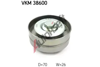 SKF Vratn/vodc kladka - klnov ebrov emen SK VKM38600, VKM 38600