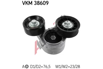 SKF Napínák drážkového klínového řemenu SK VKM38609, VKM 38609  SKF Napínák drážkového klínového řemenu SK VKM38609, VKM 38609