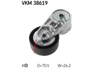 SKF Napnac kladka drkovho klnovho emenu SK VKM 38619, SK VKM38619