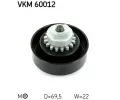 SKF Napnac kladka - ebrovan klnov emen ‐ SK VKM60012